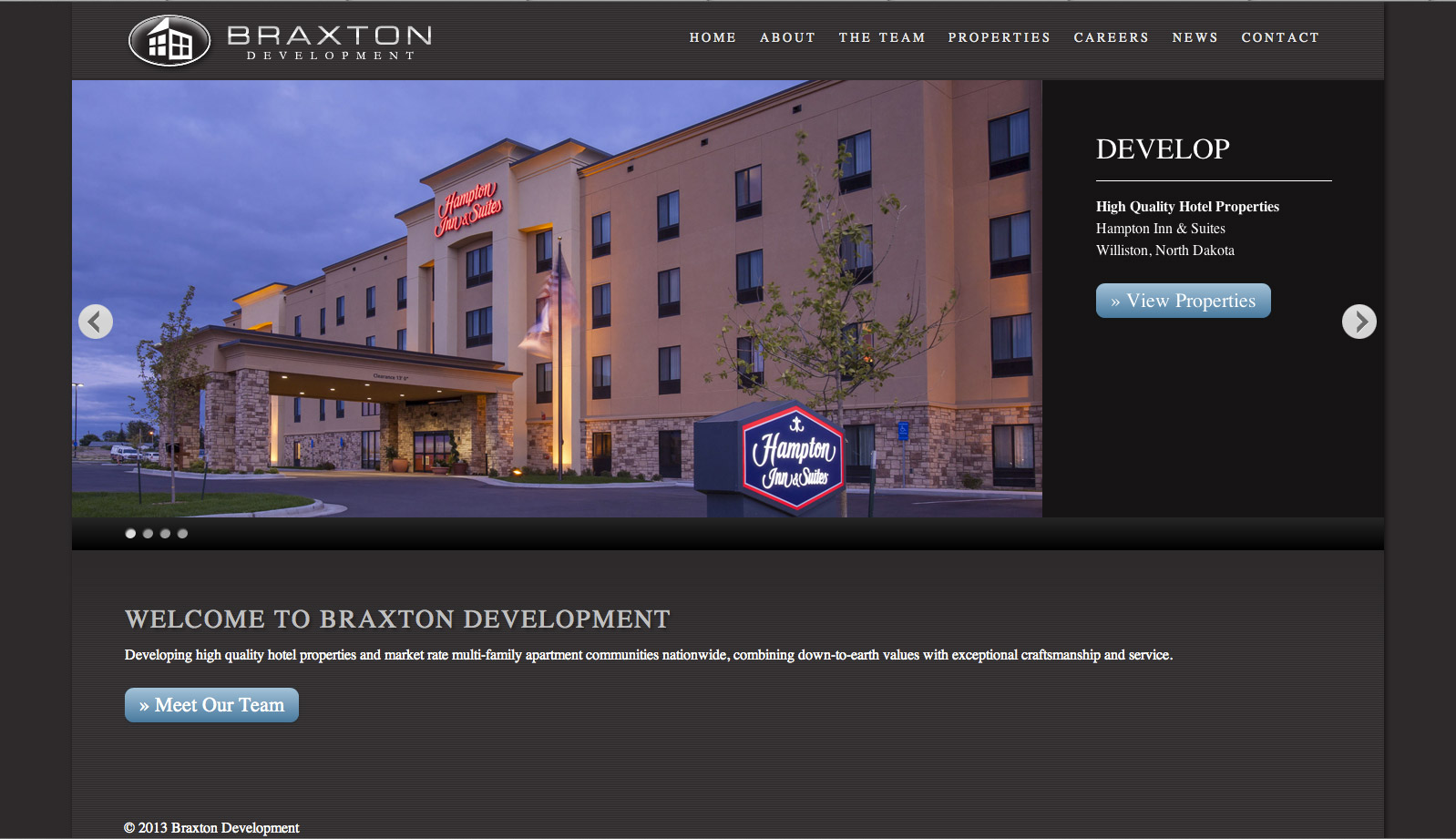 hotel development website design